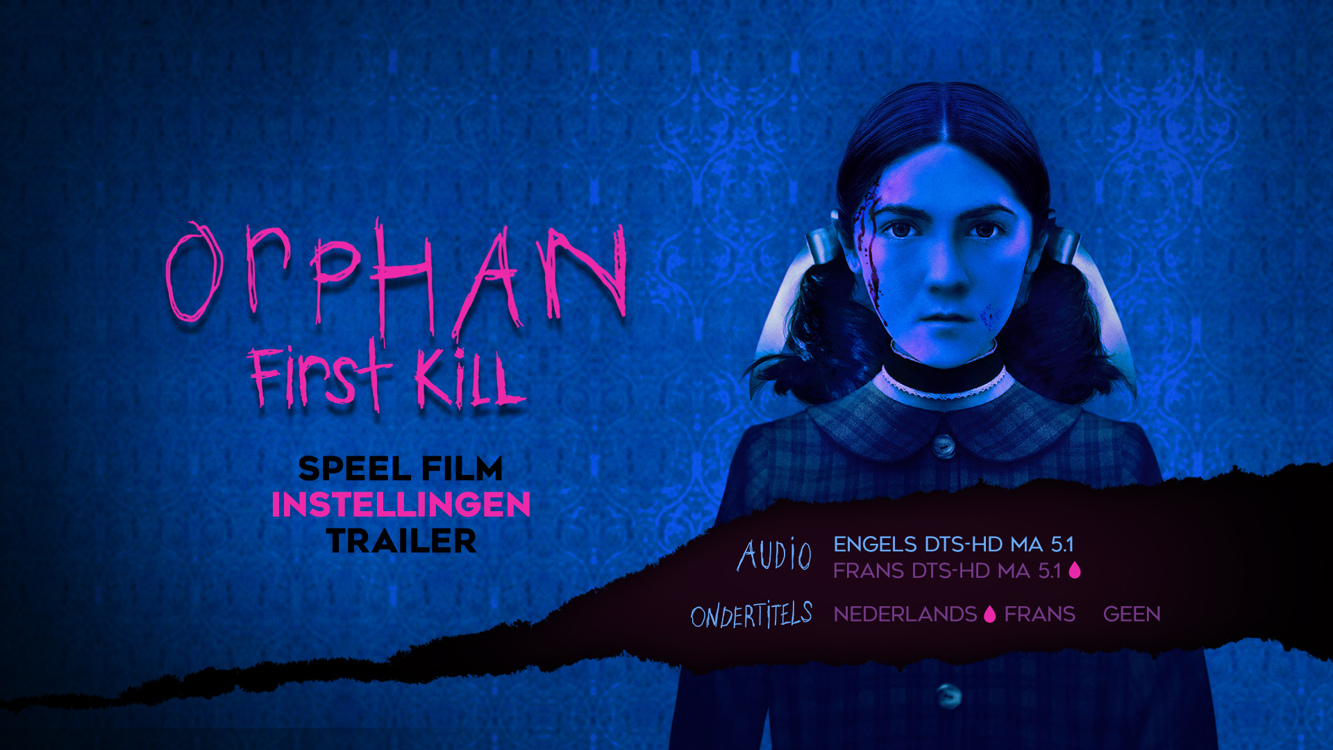 ORPHAN FIRST KILL Blu-ray : Top Menu Set-Up NL